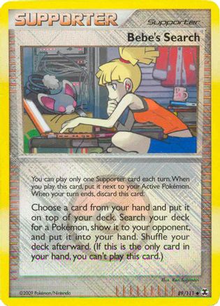 Bebe's Search (League Promo) 089/111  - Reverse Holofoil - Promo