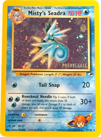 Misty's Seadra (Prerelease) 009  - Holofoil - Promo