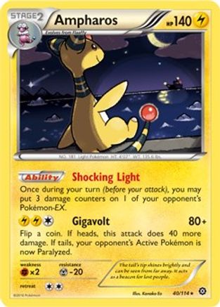 Ampharos - 40/114 (XY Steam Siege) 40 - Deck Exclusives