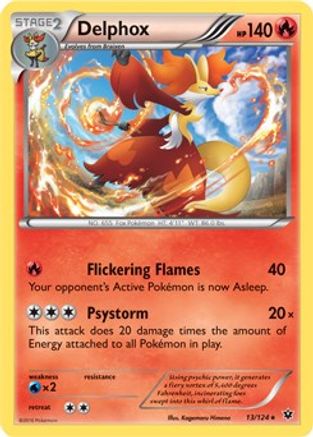 Delphox - 13/124 (XY Fates Collide)/124  - Rare