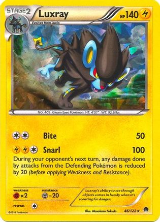 Luxray (46/122) (Holo glace craquelée) [XY : BREAKpoint] 