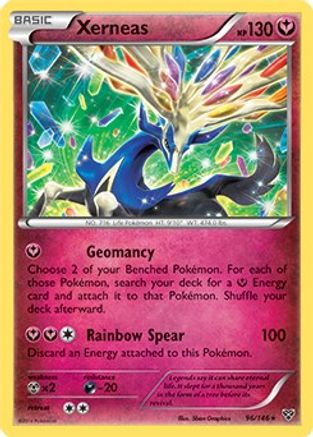 Xerneas - 96/146 (Cracked Ice Holo)/146  - Holofoil - Holo Rare
