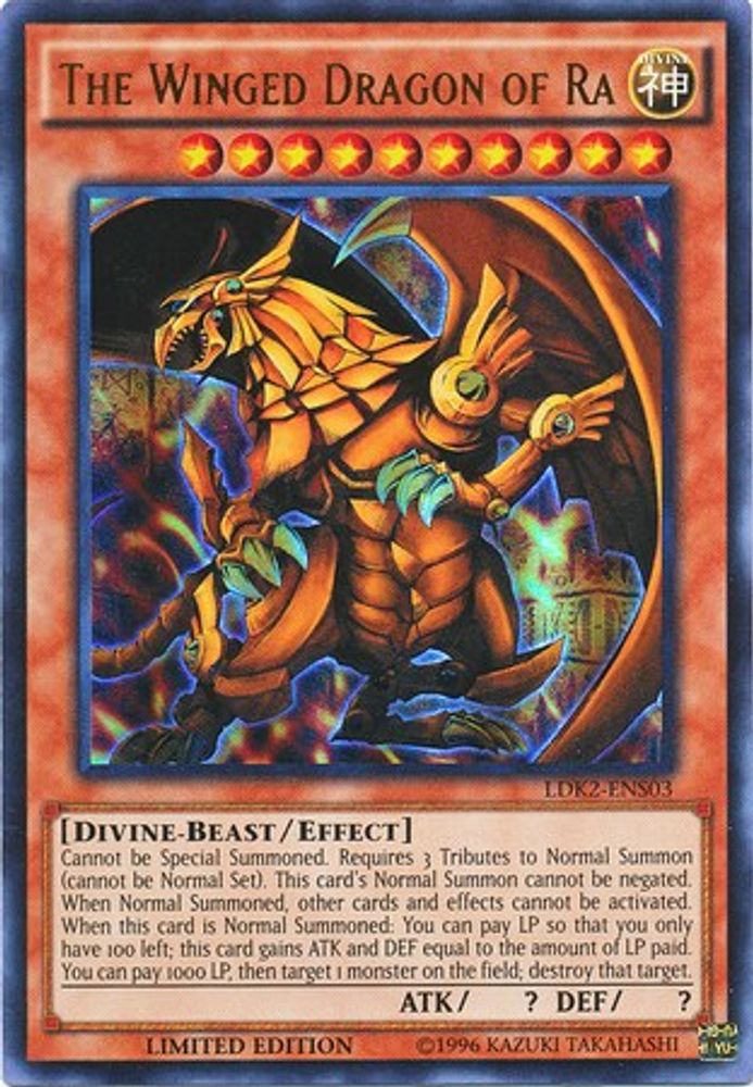 The Winged Dragon of Ra (LDK2-ENS03) - Ultra Rare