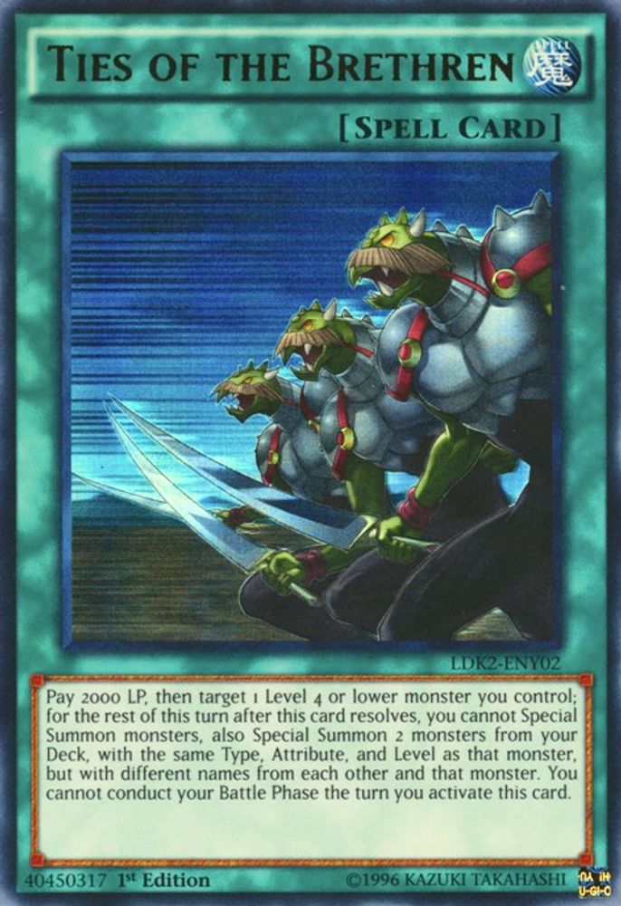 Ties of the Brethren (LDK2-ENY02) - Ultra Rare