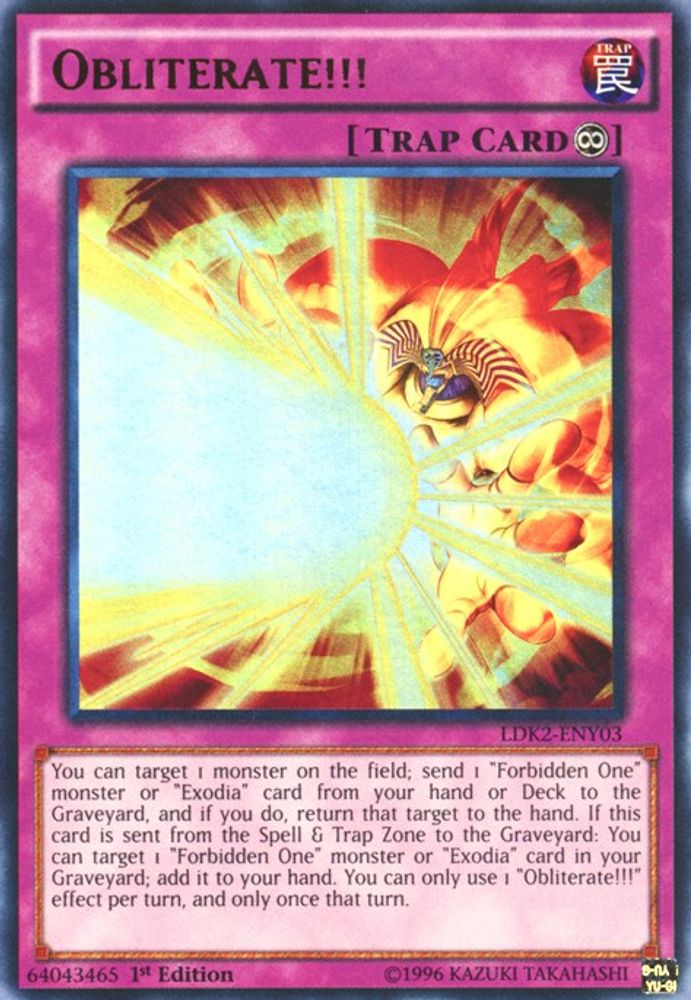 Obliterate!!! (LDK2-ENY03) - Ultra Rare