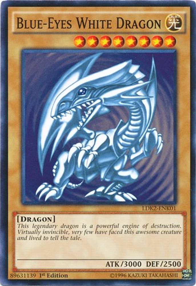 Dragon blanc aux yeux bleus (version 2) [LDK2-ENK01] commun 