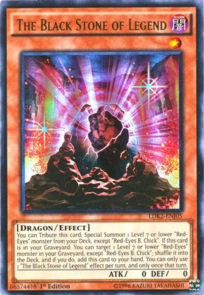 The Black Stone of Legend (LDK2-ENJ05) - Ultra Rare