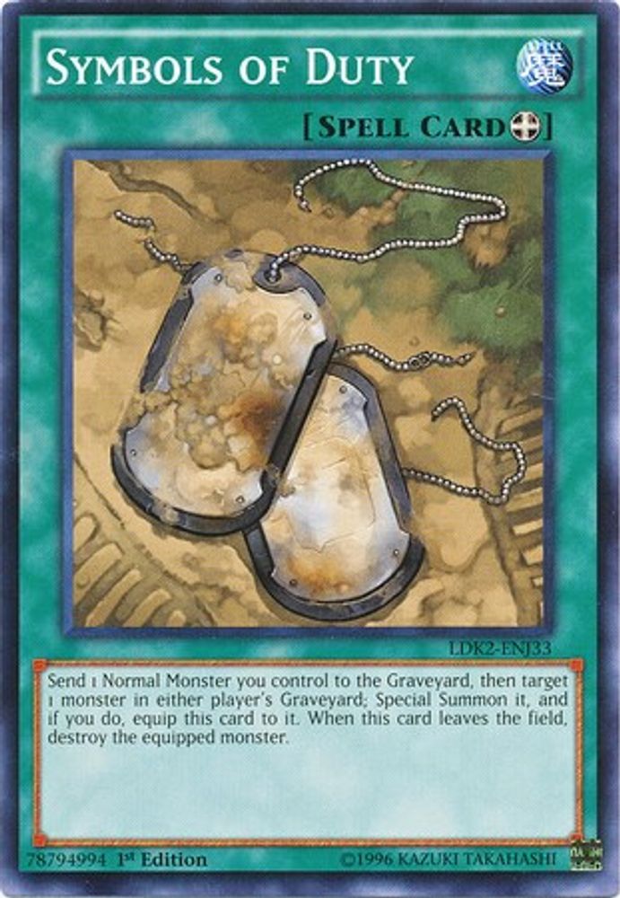 Symbols of Duty (LDK2-ENJ33) - Common