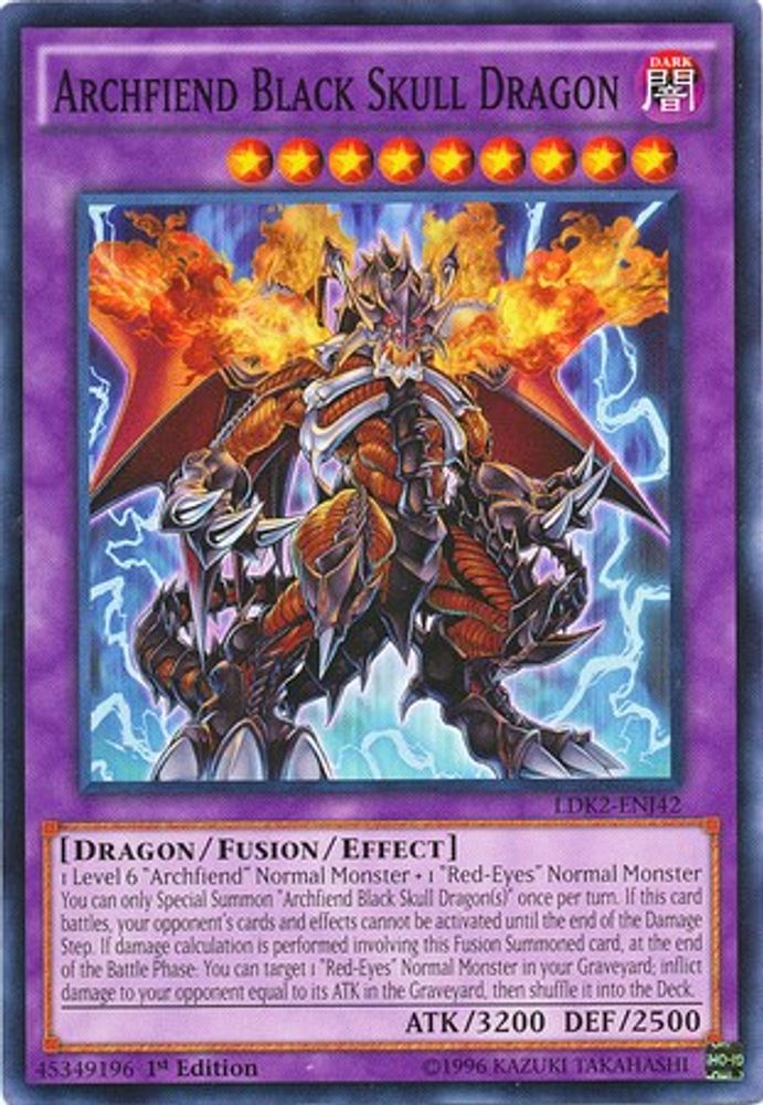 Archfiend Black Skull Dragon (LDK2-ENJ42) - Common