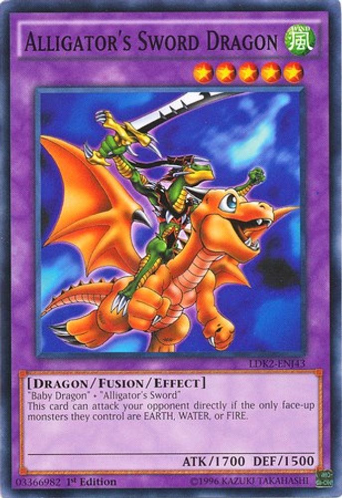 Alligator's Sword Dragon (LDK2-ENJ43) - Common