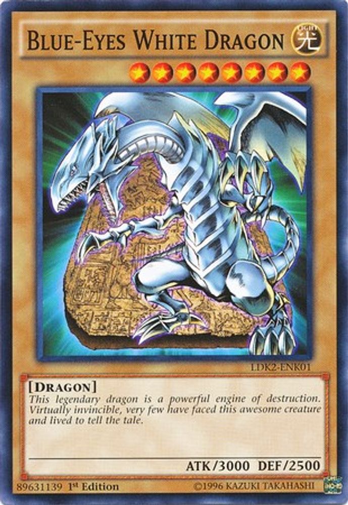 Blue-Eyes White Dragon (Version 4) (LDK2-ENK01) - Common