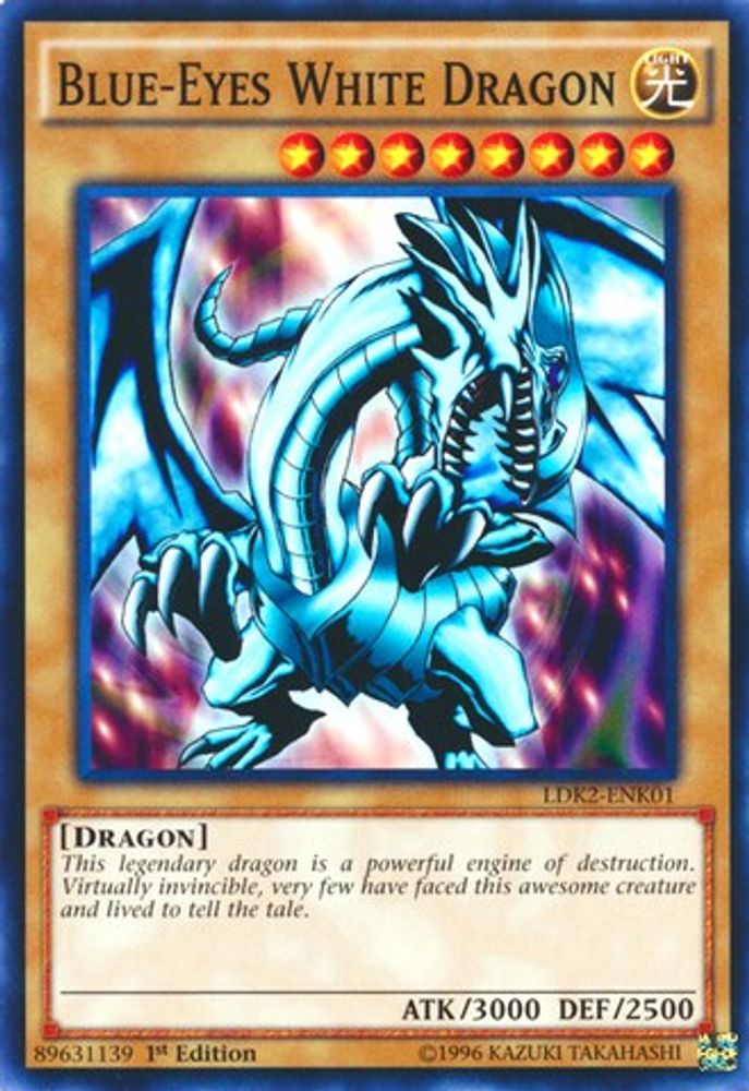 Blue-Eyes White Dragon (Version 1) (LDK2-ENK01) - Common