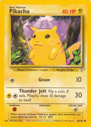 Pikachu (E3 Stamped) 058/102  - Promo