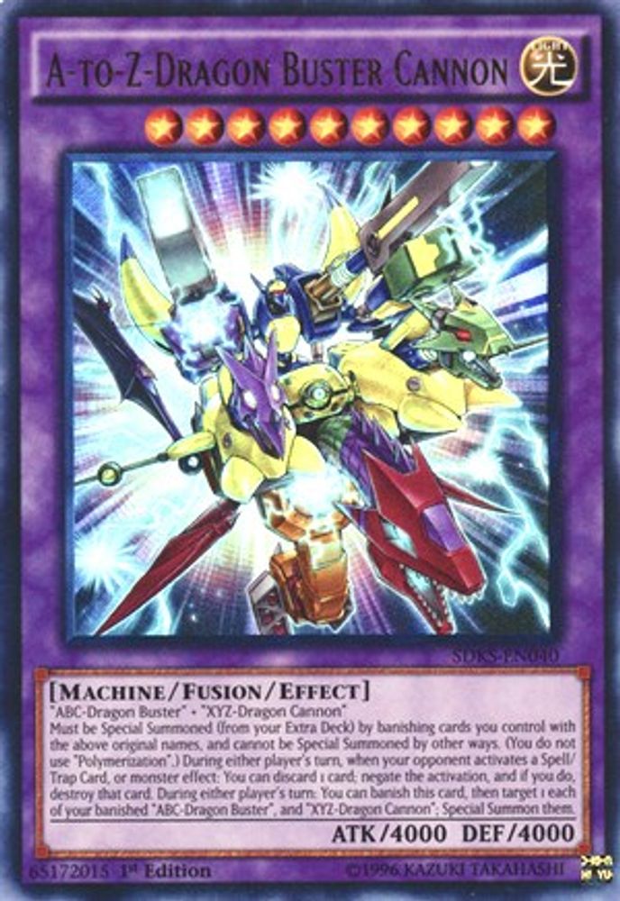 A-to-Z-Dragon Buster Cannon (SDKS-EN040) - Ultra Rare