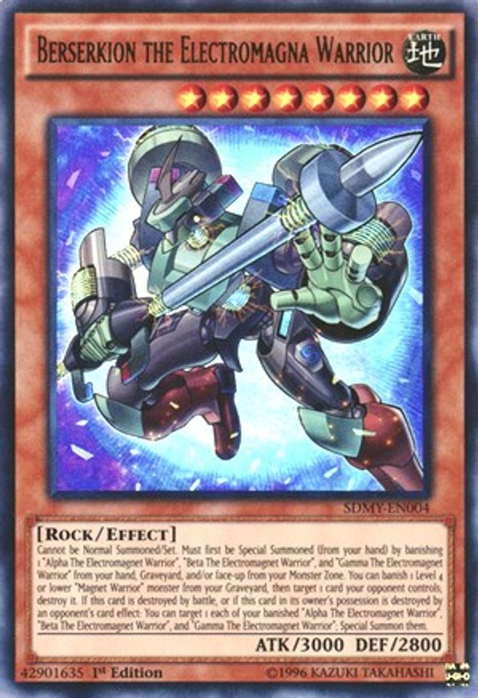 Berserkion le guerrier Electromagna [SDMY-EN004] Ultra Rare 