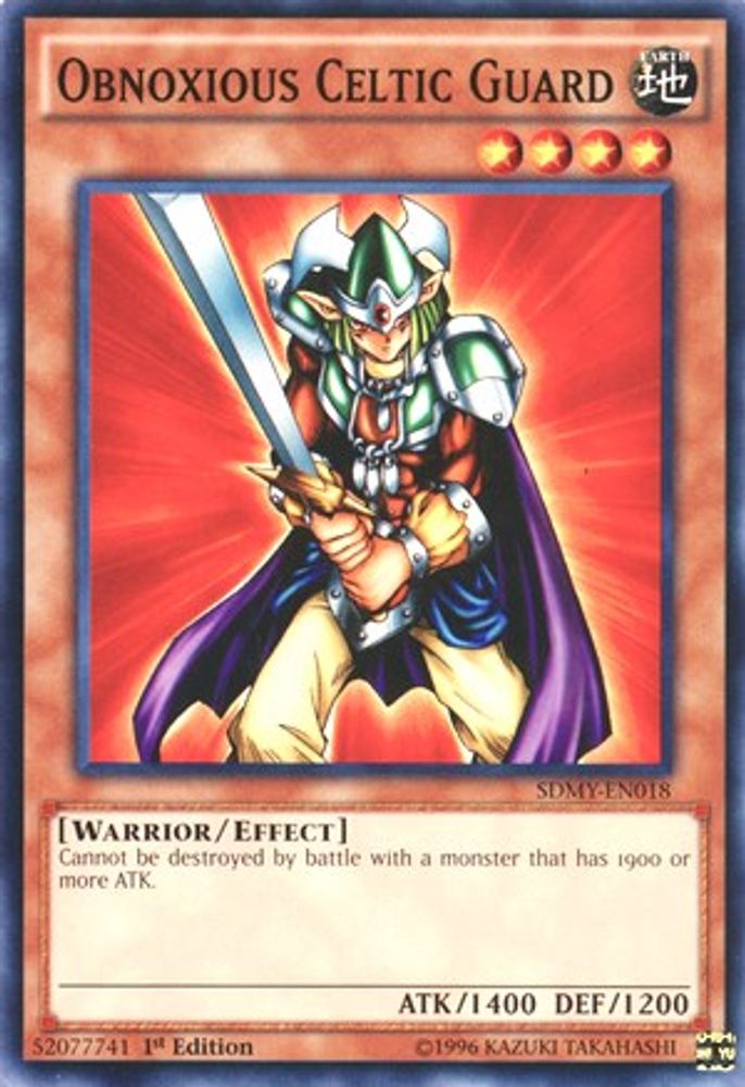 Obnoxious Celtic Guard (SDMY-EN018) - Common