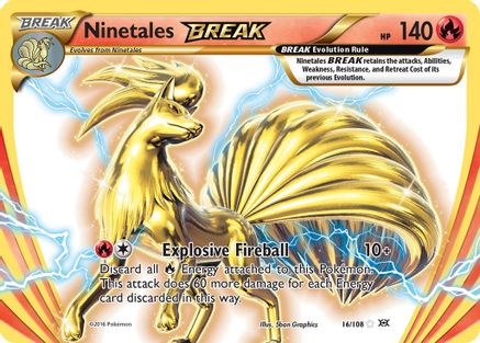 Ninetales BREAK 16/108 - XY  Evolutions Holofoil