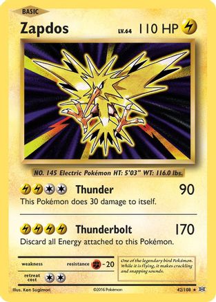 Zapdos 042  - Holofoil - Holo Rare