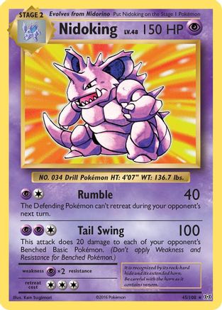 Nidoking 045  - Holofoil - Holo Rare