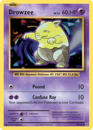 Drowzee 049  - Common
