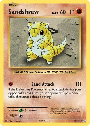 Sandshrew 054  - Common