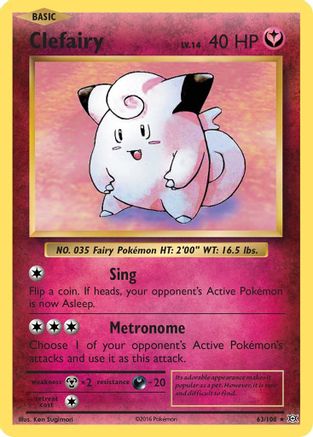 Clefairy 063  - Holofoil - Holo Rare