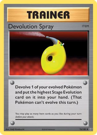 Spray de dévolution (76/108) [XY : Evolutions] 
