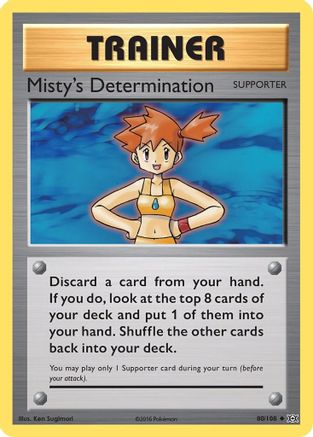 Misty's Determination 080  - Uncommon