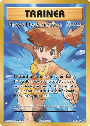 Misty's Determination (Full Art) 108  - Holofoil - Ultra Rare
