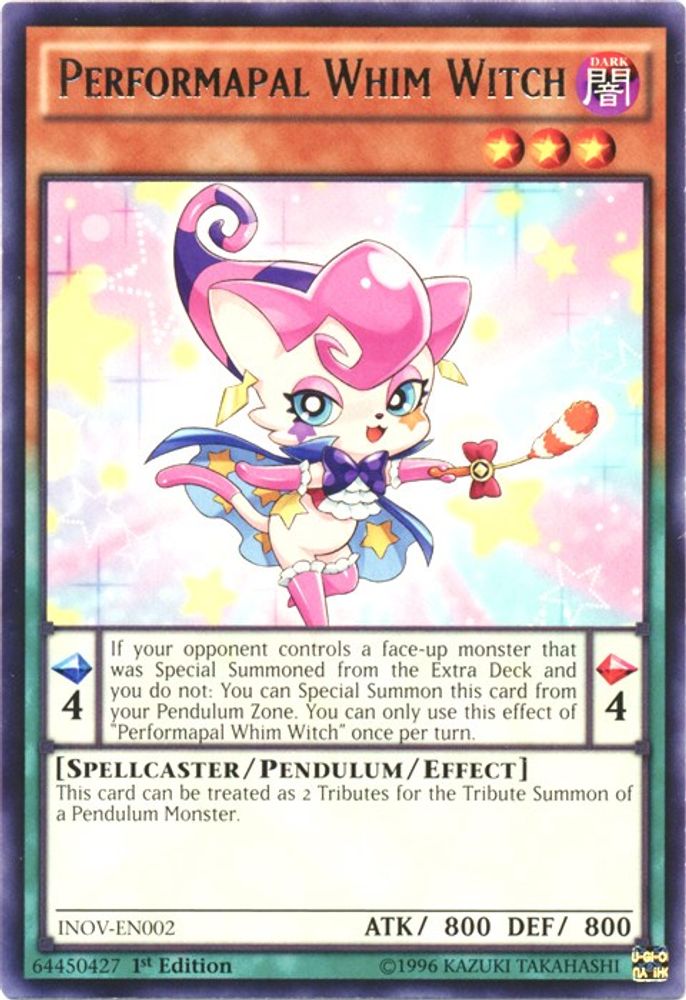 Performapal Whim Witch (INOV-EN002) - Rare