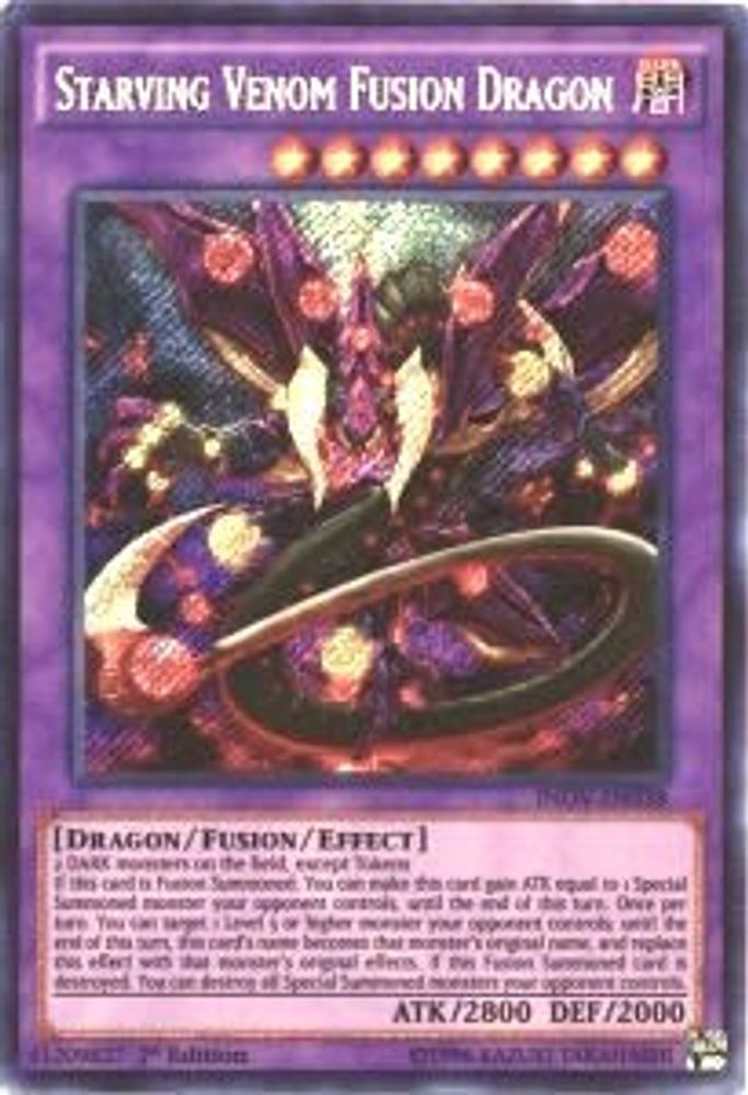 Starving Venom Fusion Dragon (INOV-EN038) - Secret Rare