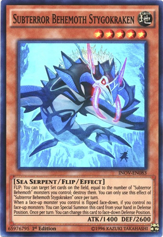 Subterror Behemoth Stygokraken (INOV-EN083) - Super Rare