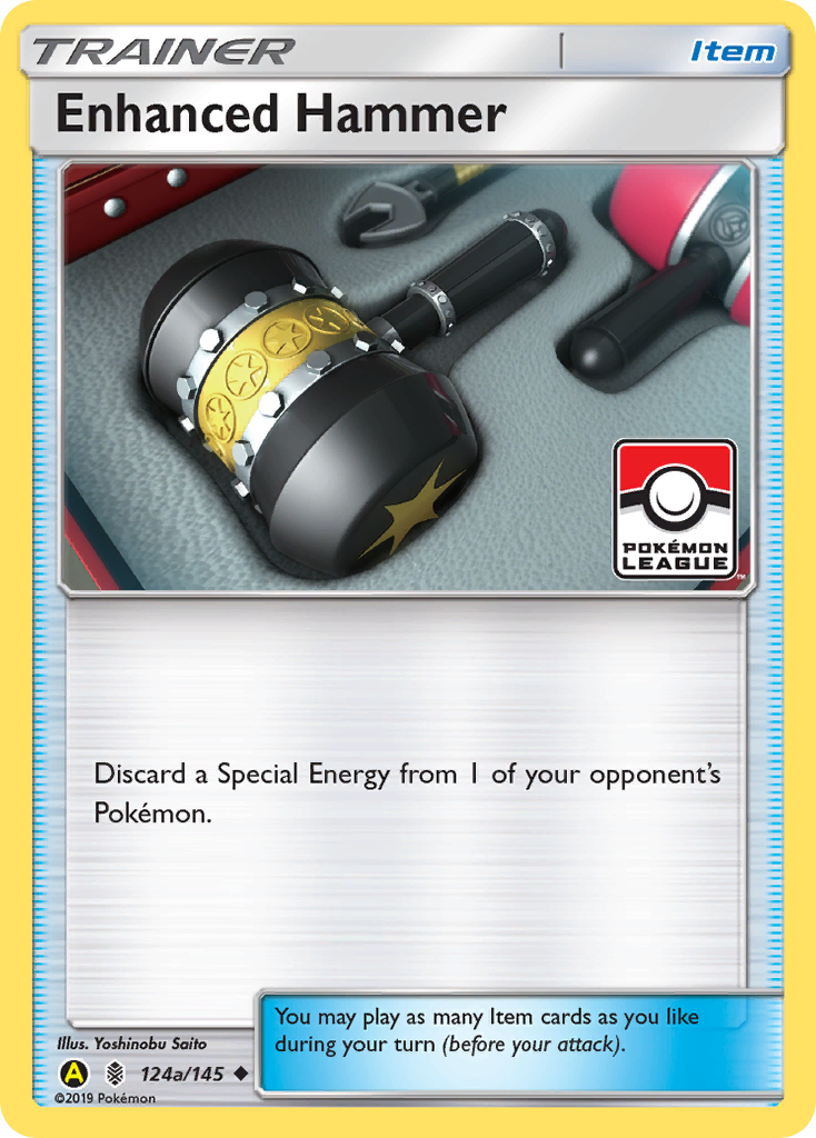 Enhanced Hammer (Pokemon League) 124a/145  - Reverse Holofoil - Promo
