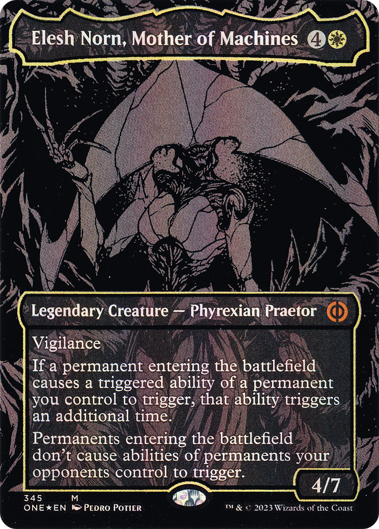 Elesh Norn, Mère des Machines (Feuille surélevée d'une nappe de pétrole) [Phyrexia : Tous seront un] 