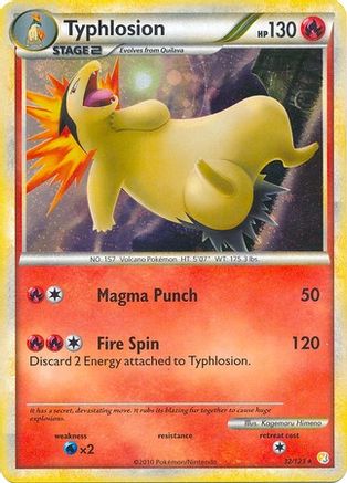 Typhlosion - 32/123 (Cosmos Holo)/123  - Holofoil - Holo Rare