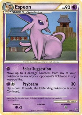 Espeon - 2/90 (HGSS Undaunted)/090  - Rare