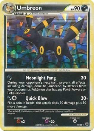 Umbreon - 10/90 (Cracked Ice Holo)/090  - Holofoil - Holo Rare