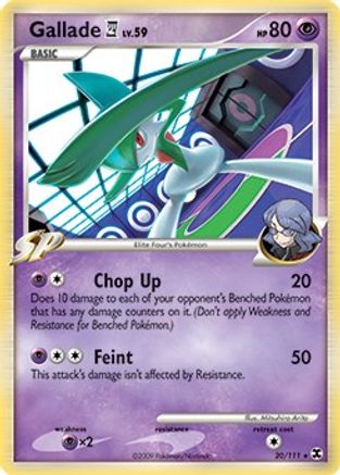 Gallade (20/111) (Exclusivité Theme Deck) [Platine : Rising Rivals] 
