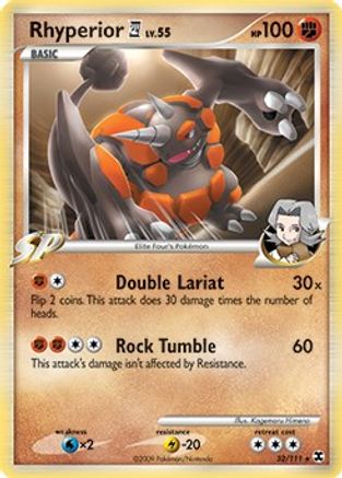 Rhyperior E4 - 32/111 (DPPt Rising Rivals)/111  - Holofoil - Holo Rare