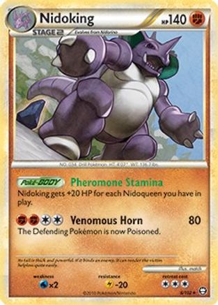 Nidoking (6/102) (Thème Deck exclusif) [HeartGold &amp; SoulSilver : Triumphant] 