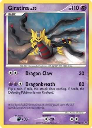 Giratina Lv. 70 - 28/127 (DPPt Platinum)/127  - Holofoil - Holo Rare