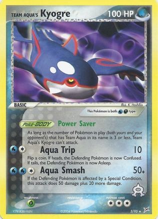 Team Aqua's Kyogre - 3/95 (EX Team Magma vs Team Aqua)/095  - Rare