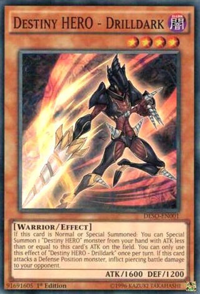 Destiny HERO - Drilldark (DESO-EN001) - Super Rare
