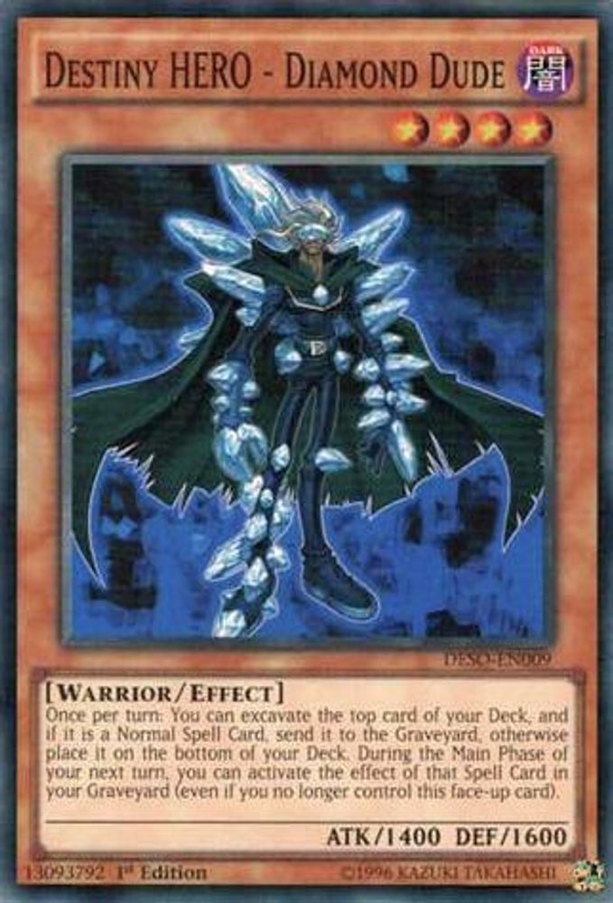 Destiny HERO - Diamond Dude (DESO-EN009) - Super Rare