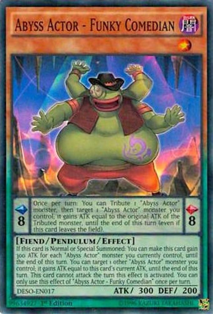 Abyss Actor - Funky Comedian (DESO-EN017) - Super Rare