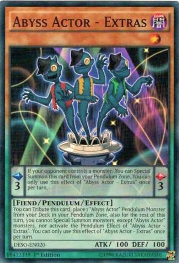 Abyss Actor - Extras (DESO-EN020) - Super Rare