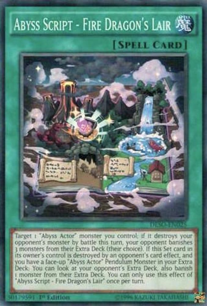 Abyss Script - Lair du dragon de feu [DESO-EN025] Super Rare 