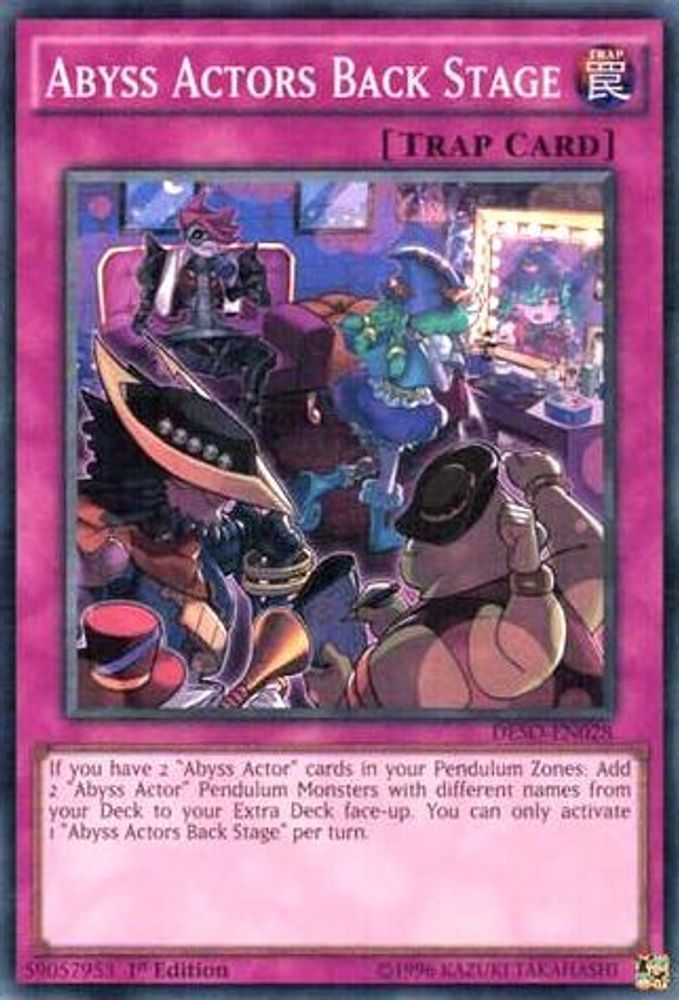 Abyss Actors Back Stage (DESO-EN028) - Super Rare