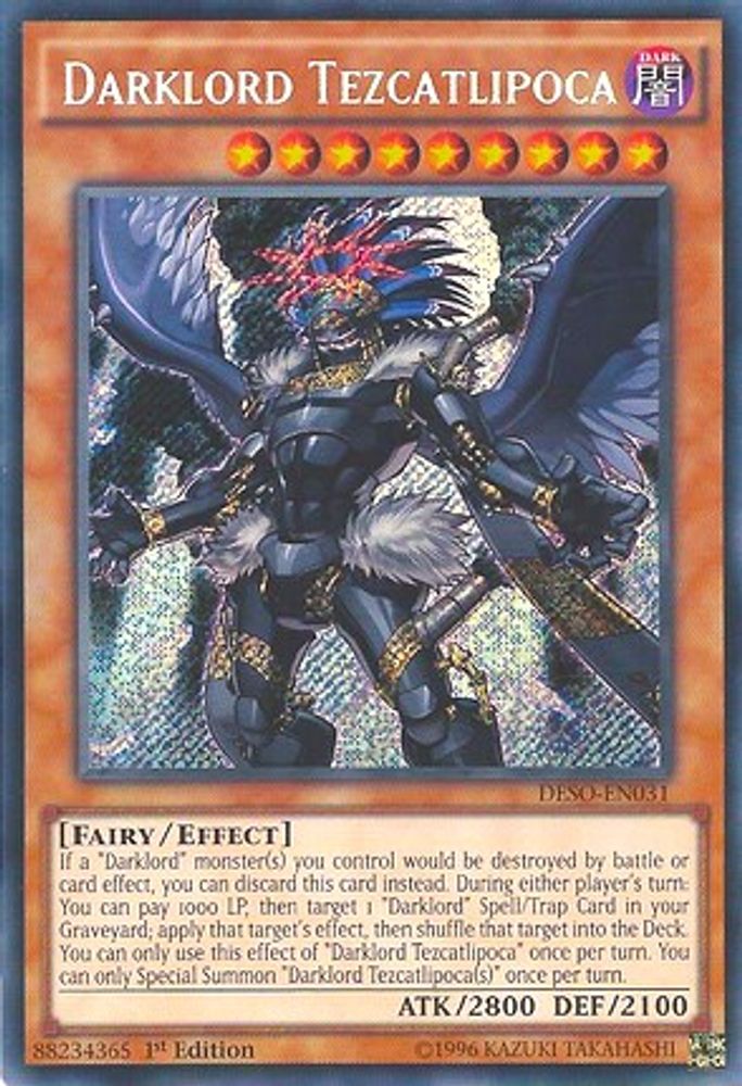 Darklord Tezcatlipoca (DESO-EN031) - Secret Rare