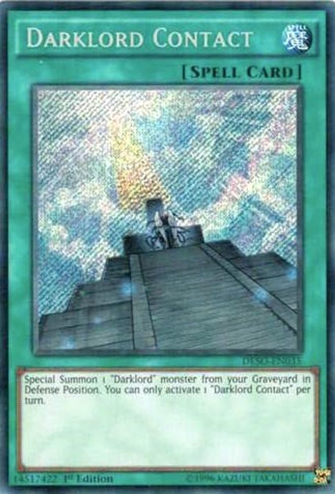 Darklord Contact (DESO-EN035) - Secret Rare